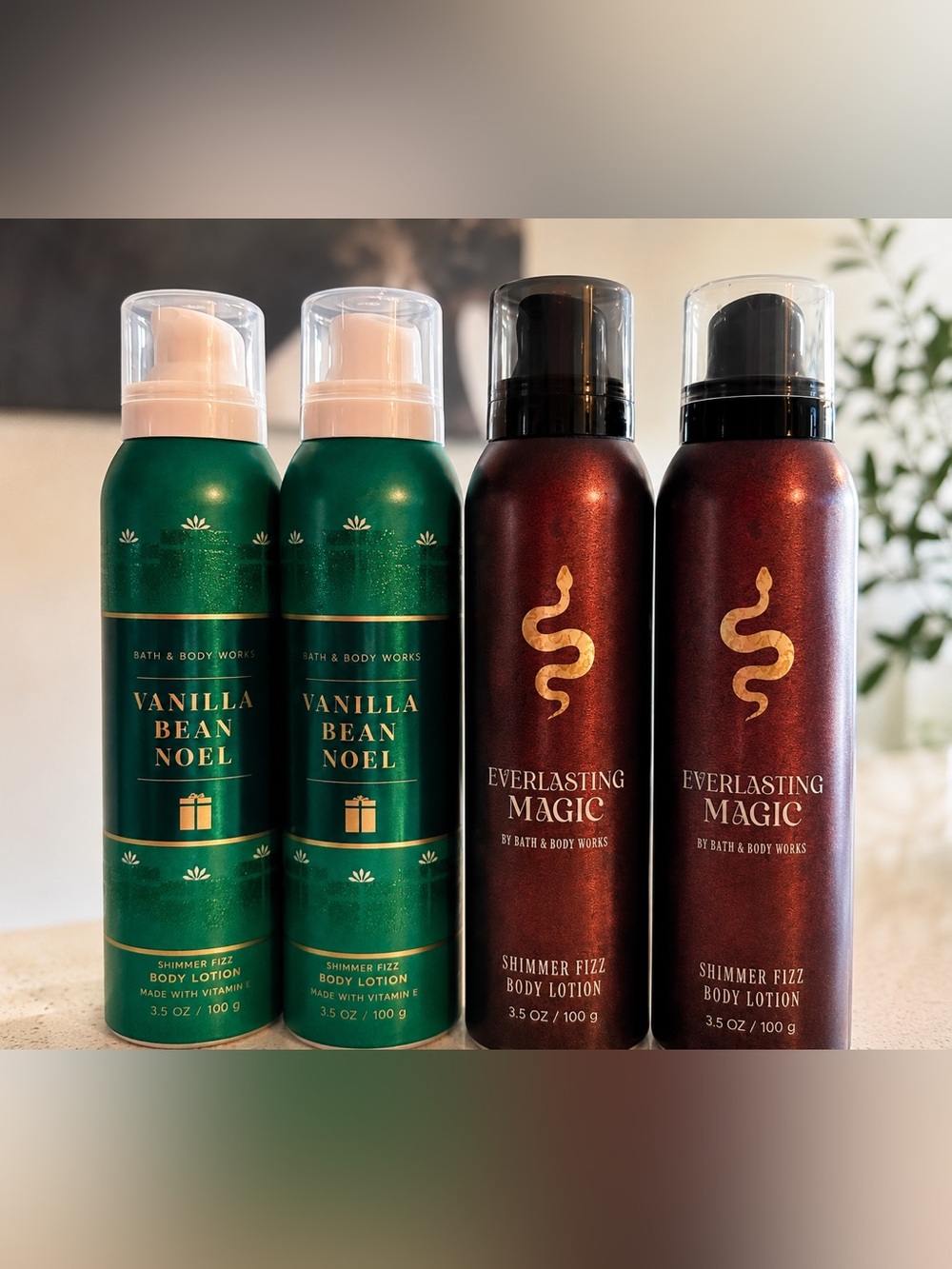 Pack of 4 Shimmer Fizz
